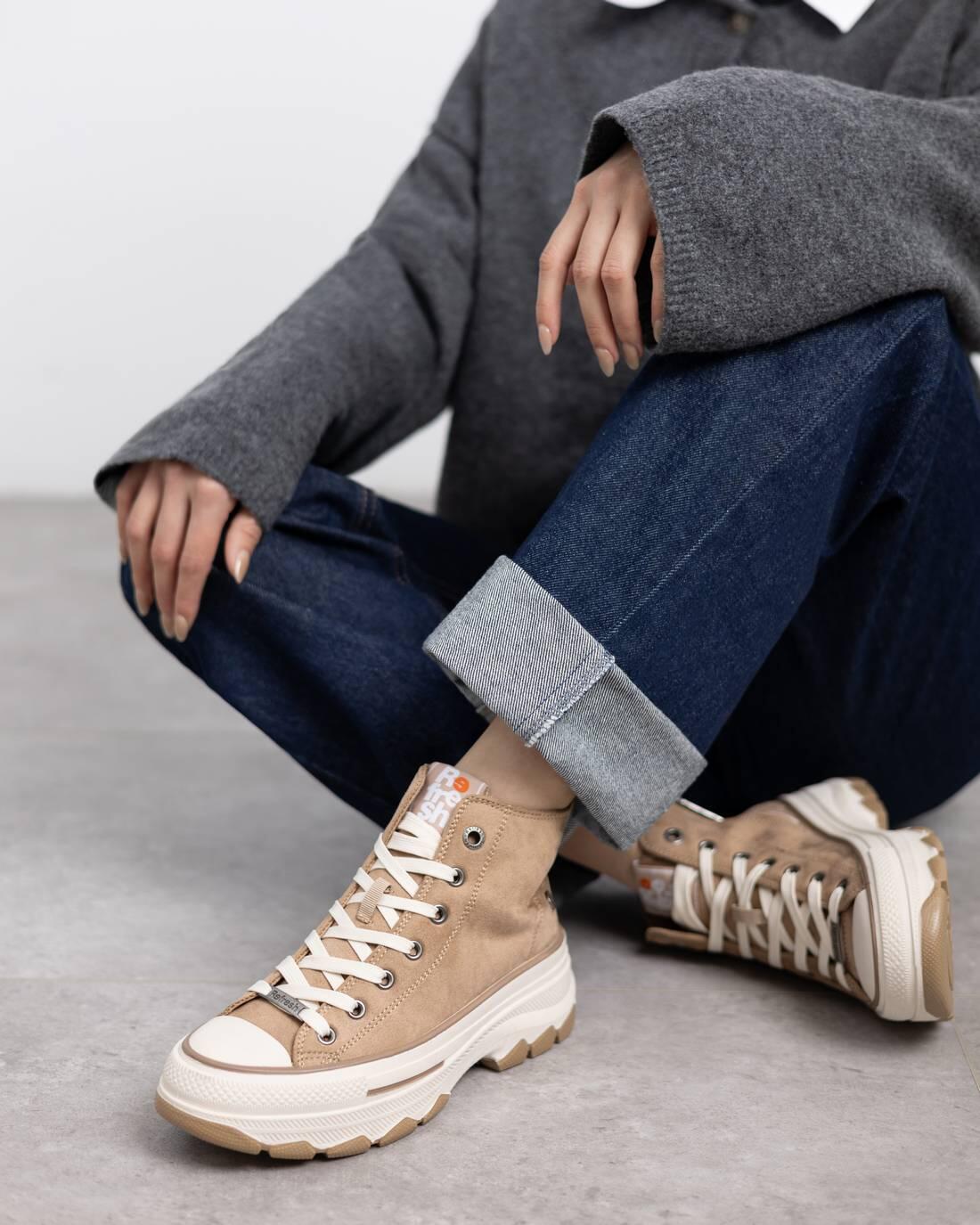 Zapatilla De Mujer Refresh 173078 Taupe 5/5