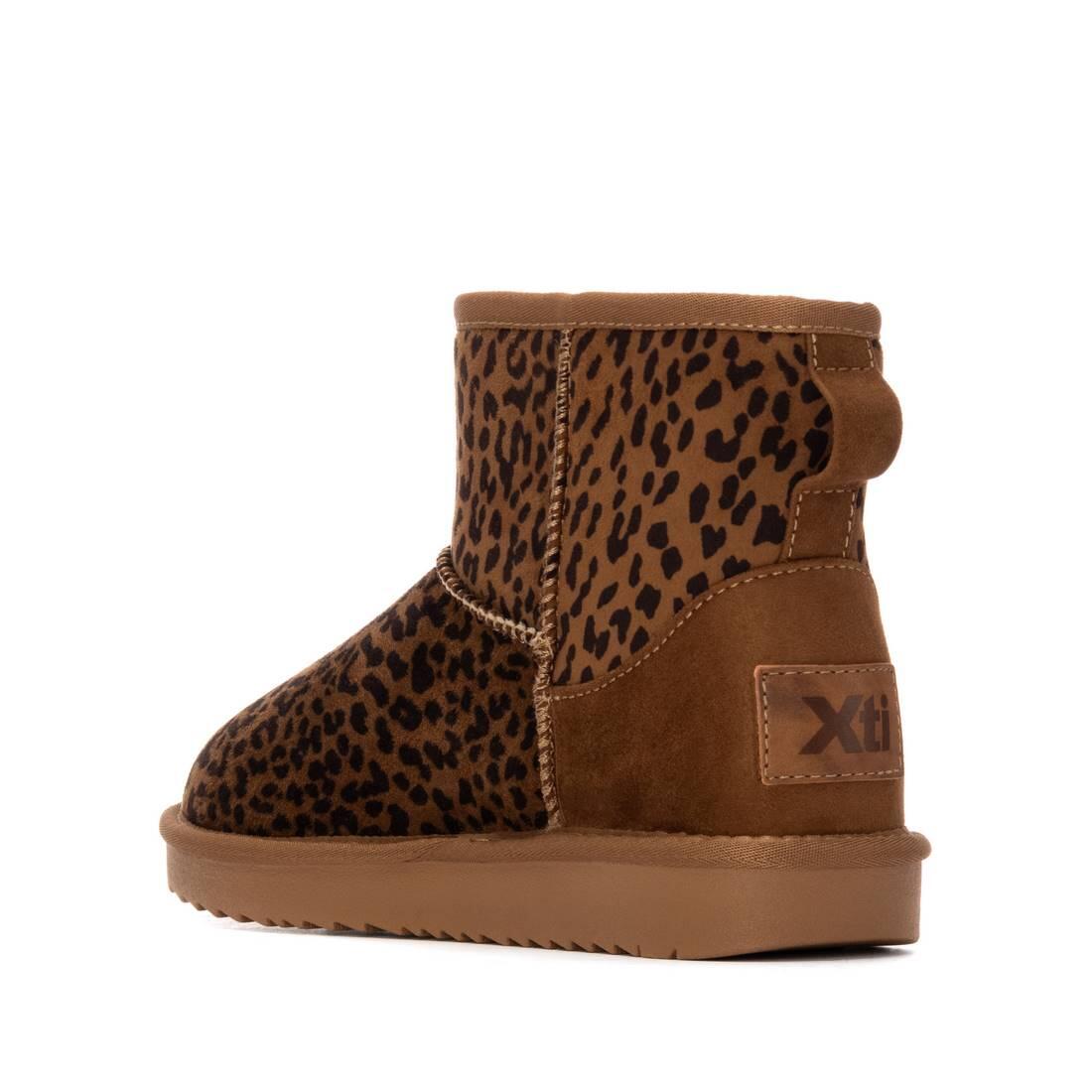 Botín De Mujer Xti 144443 Leopardo 3/4