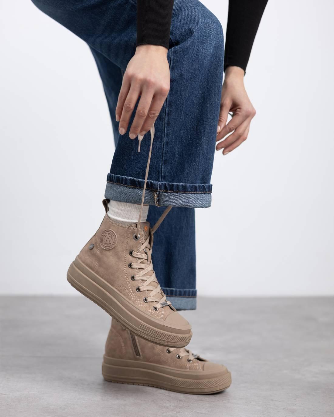 Zapatilla De Mujer Refresh 173074 Taupe 5/5