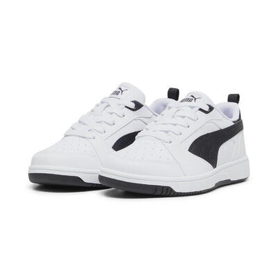 Rebound v6 lo sneakers voor kinderen puma white black