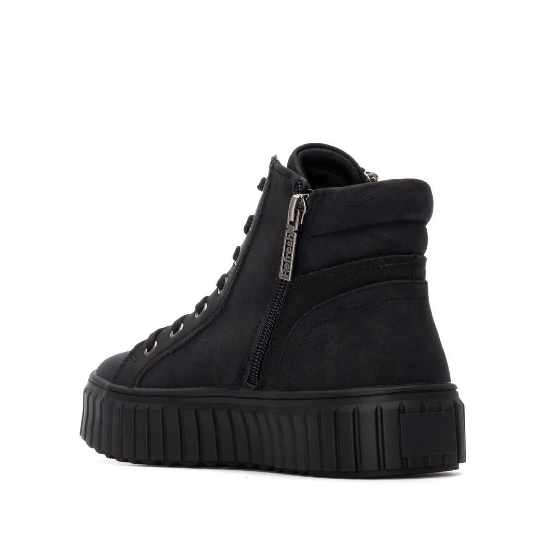 Bottines Plates Femme Refresh  Noir 3/5