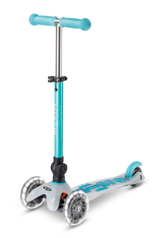 MICRO Patinete Micro Mini Deluxe Plegable Orion LED Azul