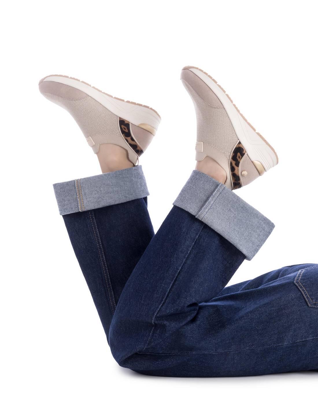 Zapatilla De Mujer Xti 144375 Beige 2/5