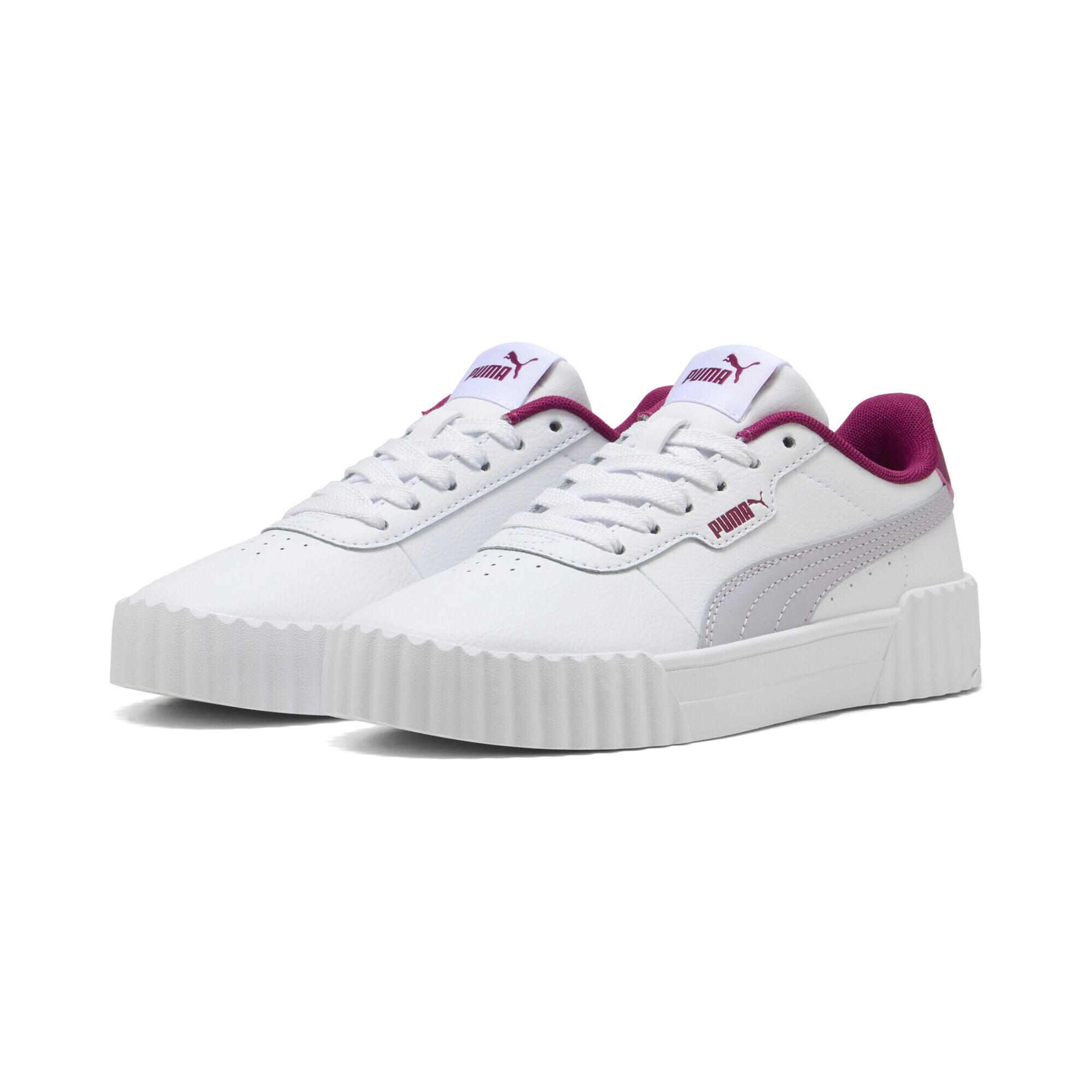 Młodzieżowe sneakersy Carina 3.0 PUMA White Lilac Crush Purple