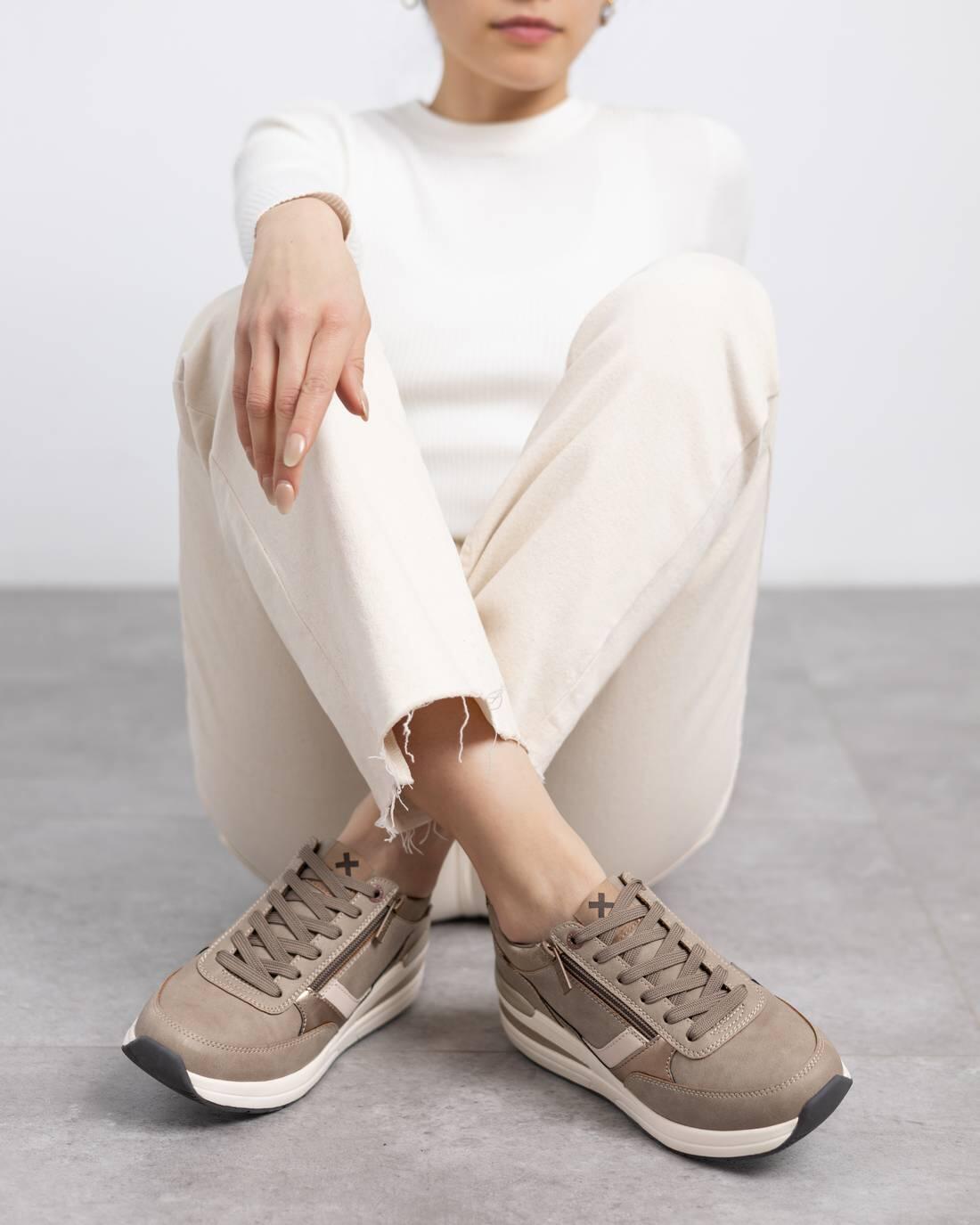 Zapatilla De Mujer Xti 144628 Taupe 6/6