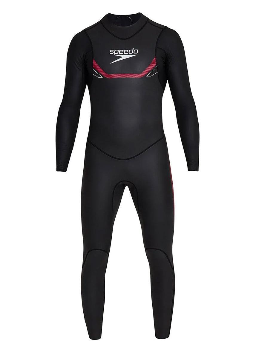 Speedo Fato de mergulho completo Proton TSWM masculino - preto/vermelho 5/6