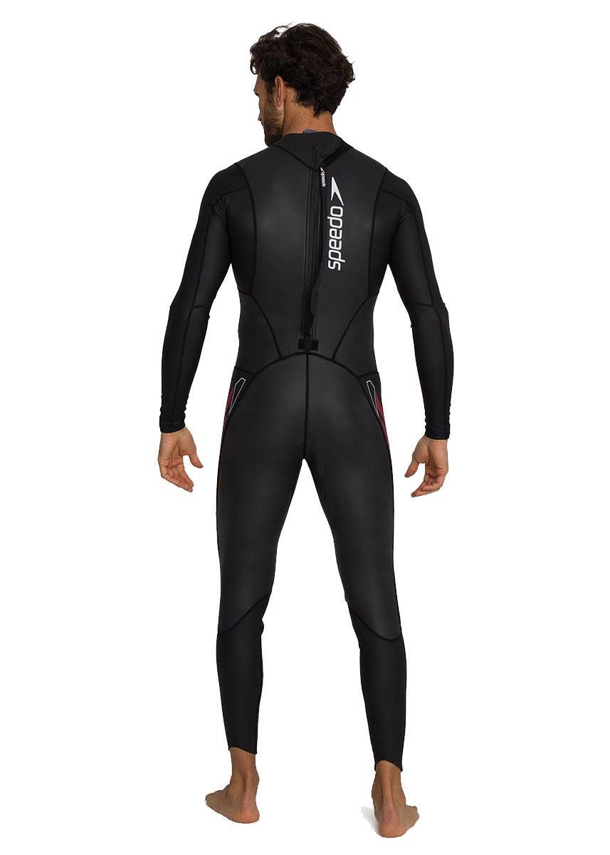 Speedo Men&amp;#39;s Proton TSWM Fullsuit Wetsuit - Zwart / Rood - Maat XS 3/6
