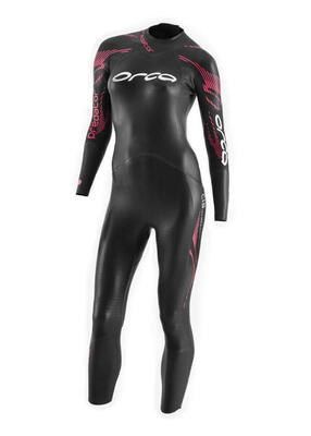 Orca dames predator fullsleeve tri wetsuit - zwart/rood - maat xl