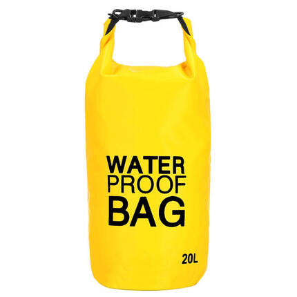 Worek wodoszczelny na plażę, kajaki, sup 20l torba wodoodporna żółta
