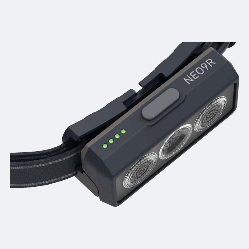 Lampe Frontale LED de Trail Running VTT NEO9R Rechargeable - 1200 Lumens
