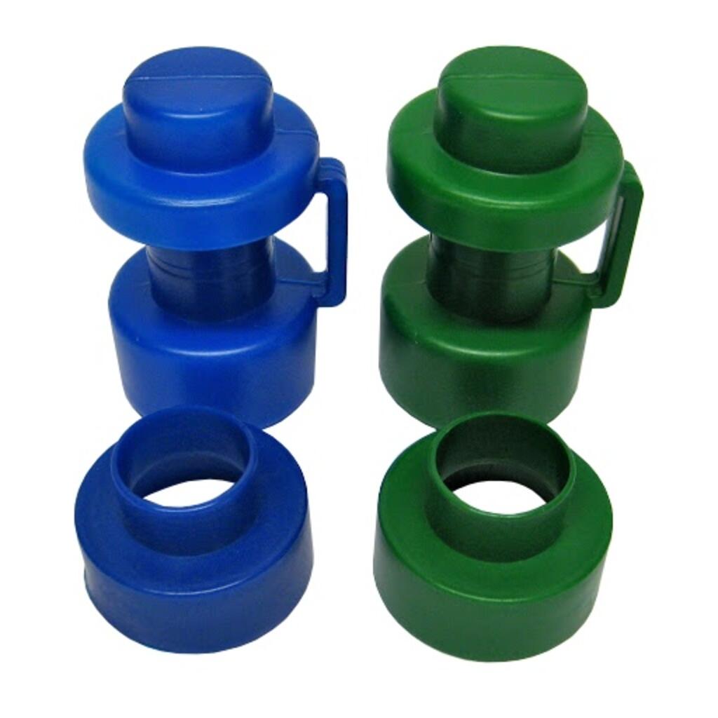 Hudora 2 embouts ∅ 25 mm et 2 centres de tubes 5/5