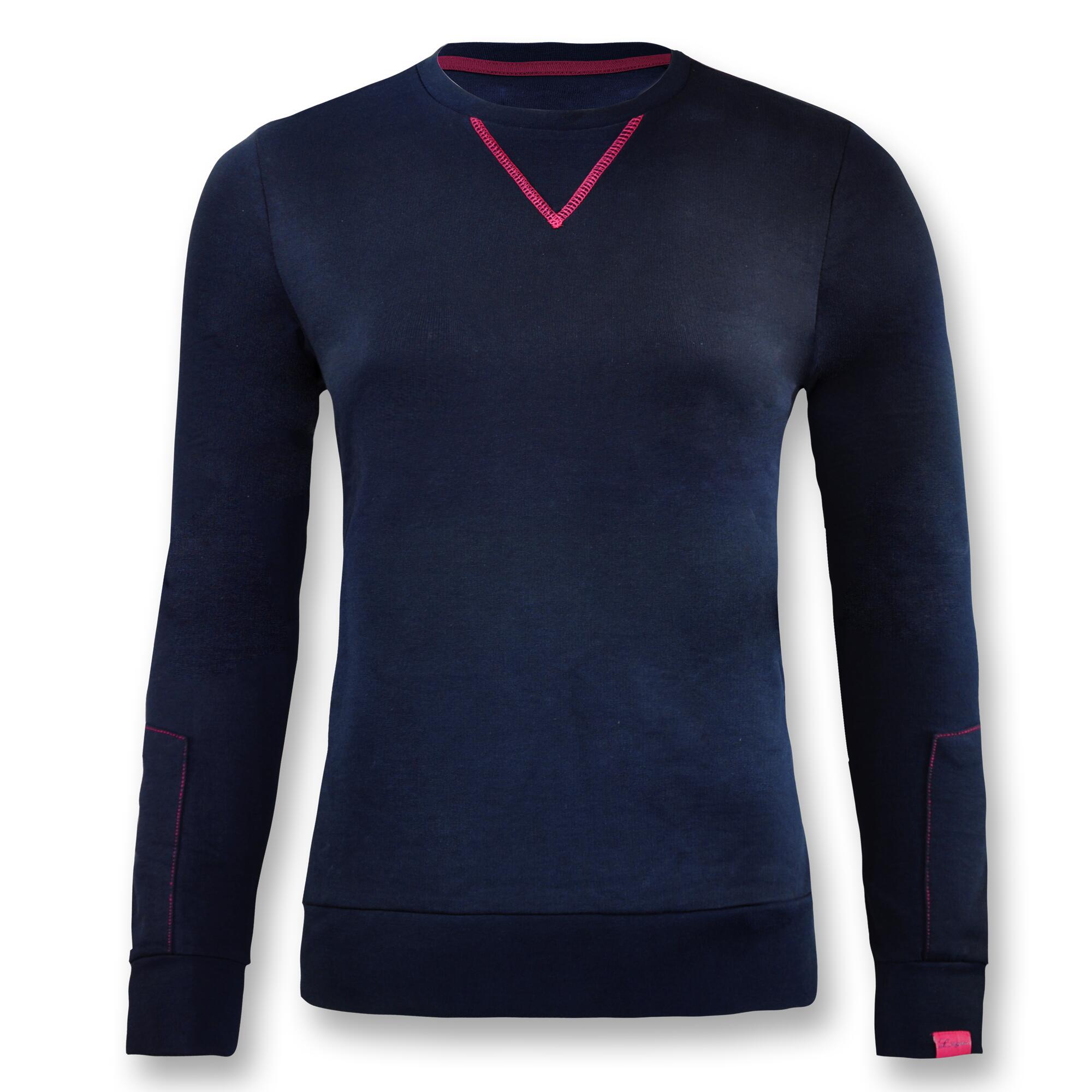 Sweatshirt aus Baumwolle für Damen NEBI blau 2/2