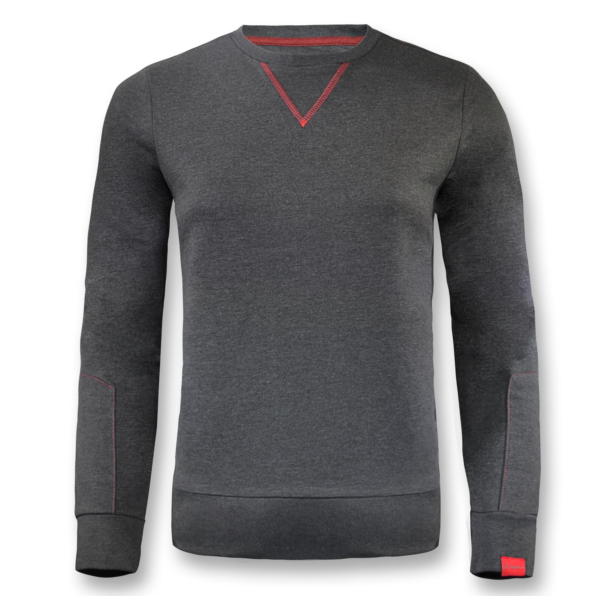 Sweatshirt aus Baumwolle für Damen NEBI dunkelgrau 2/2