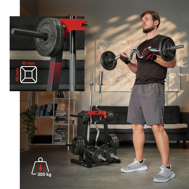 Suport pentru greutăți și bare Hop-Sport HS-1008A raft gantere