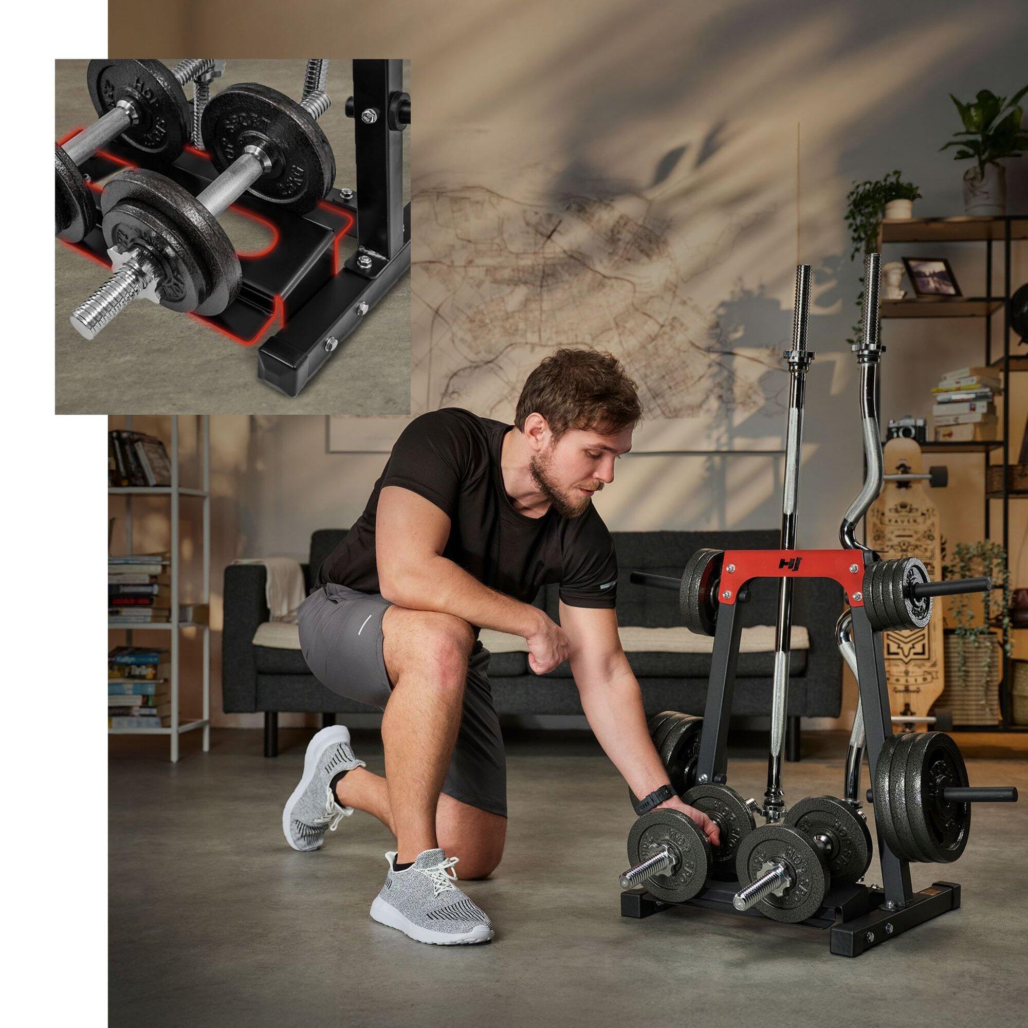 Stojan na závaží, činky a tyče Hop-Sport 4/7