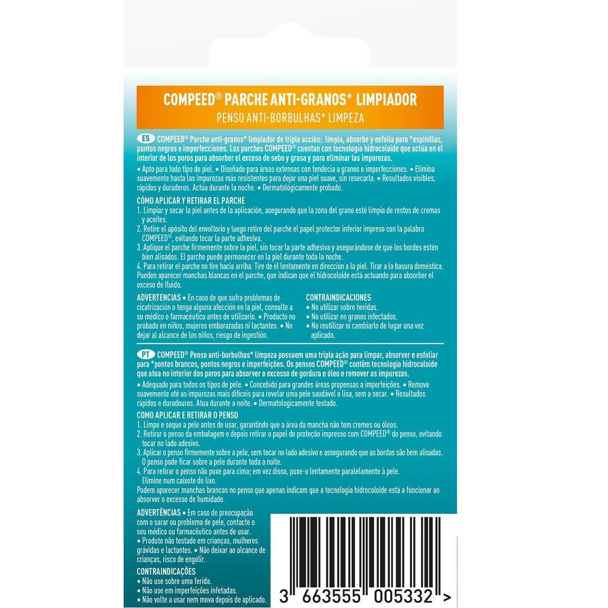 COMPEED Anti-granos limpiador 7 uds 2/2