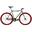 Vélo Fixie Original Hi-Ten Acier 28" - Graphite & Red