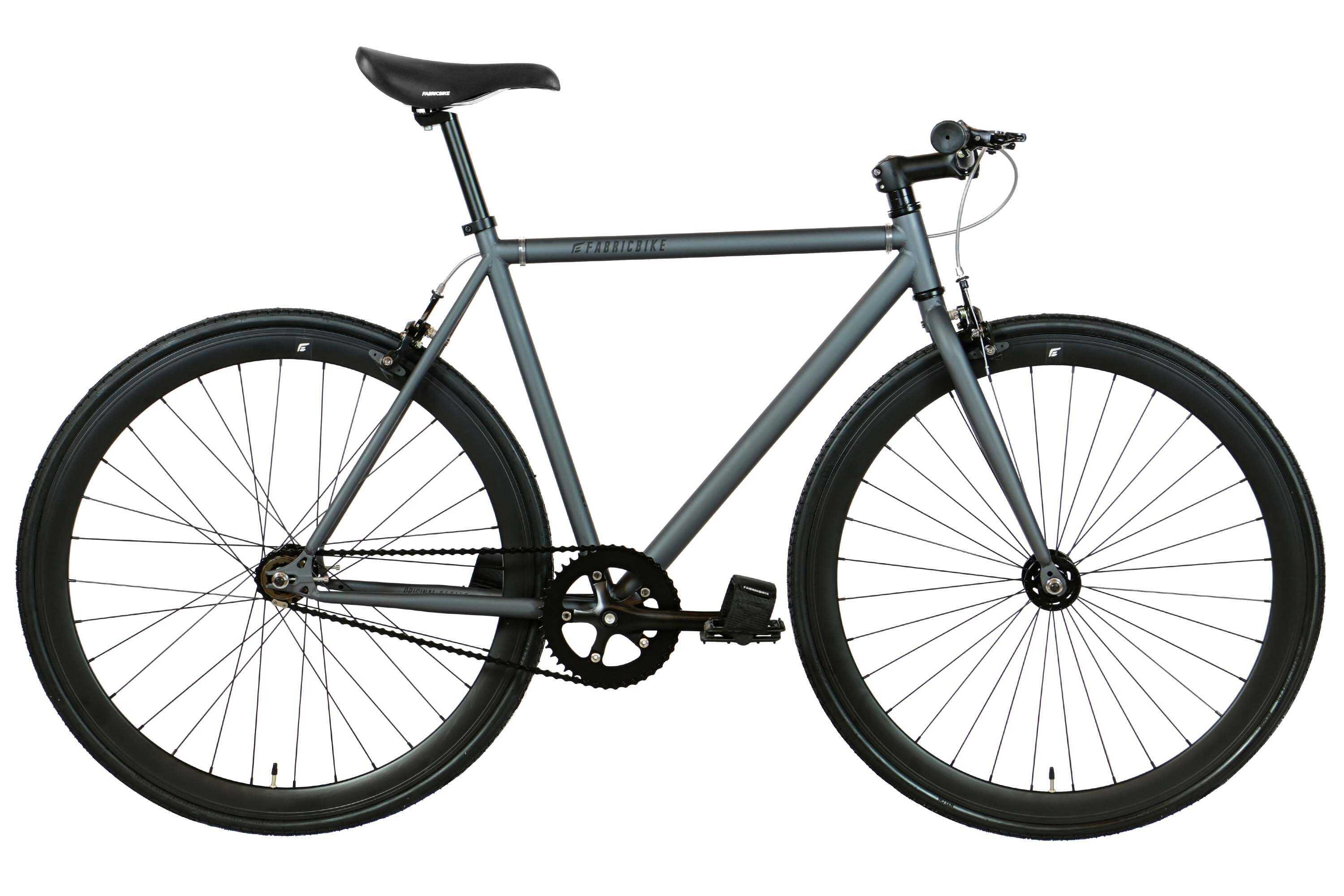 FABRICBIKE Fixie-Fahrrad Original Hi-Ten Stahlrahmen 28" - Graphite