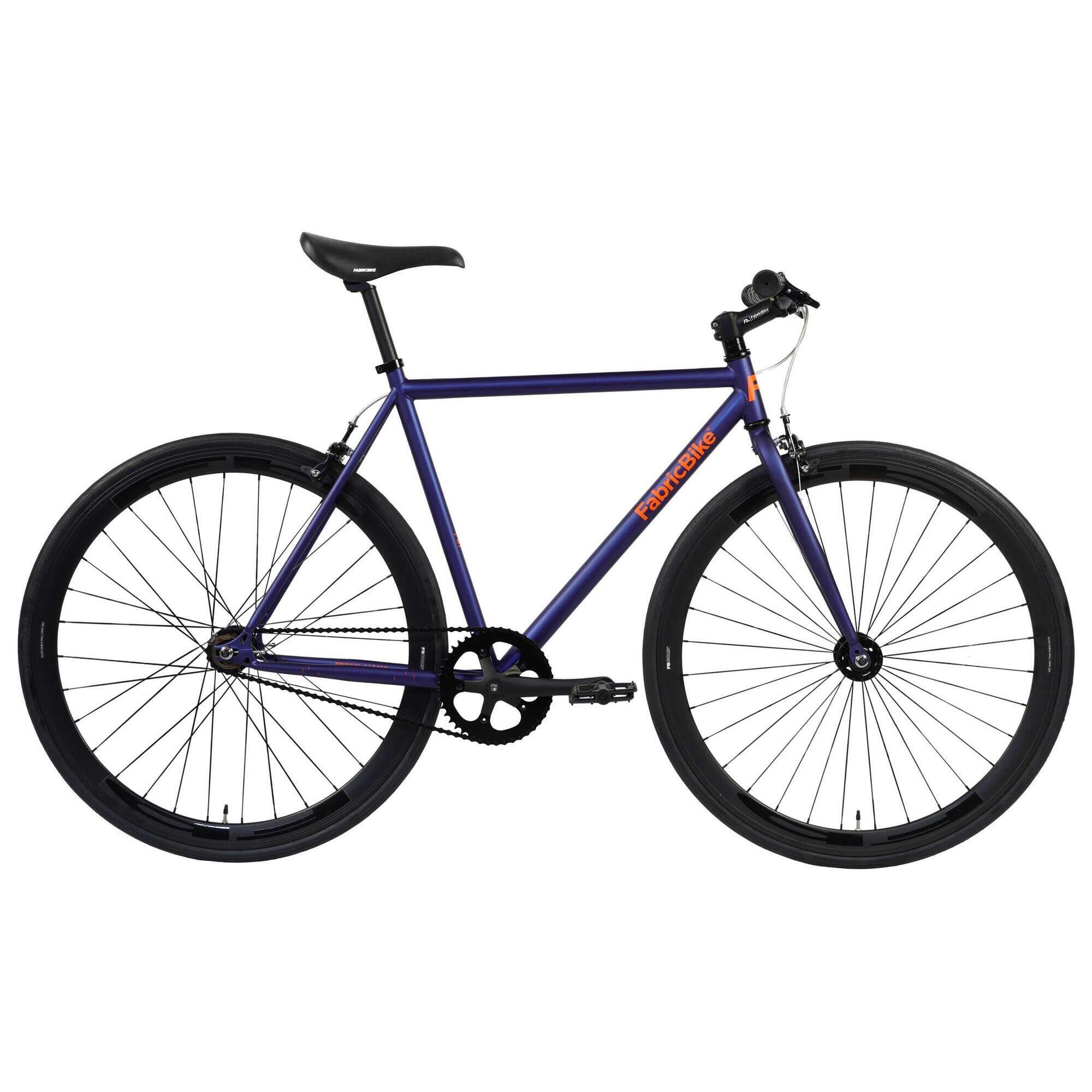 FABRICBIKE Original - Fixie Bicycle Hi-Ten Steel 28" - Blue Marine