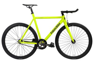 Fixiefiets light aluminium 28" – yellow lime