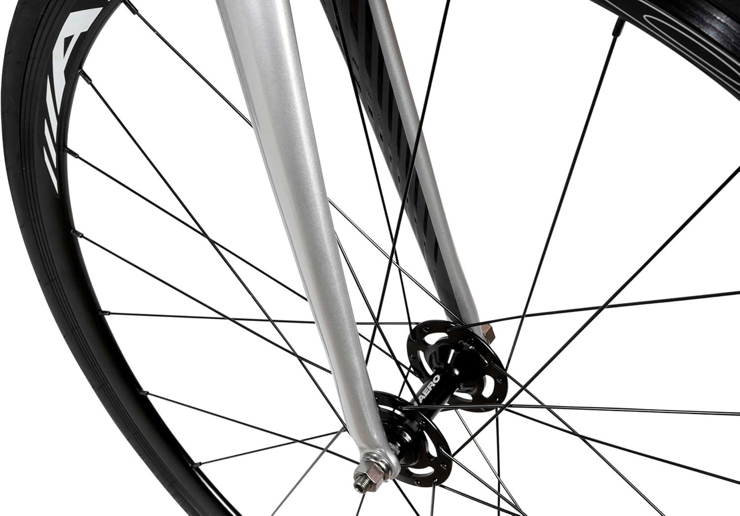 Vélo Fixie Aero Aluminium et Fourche Carbone 28" - Space Grey 5/7