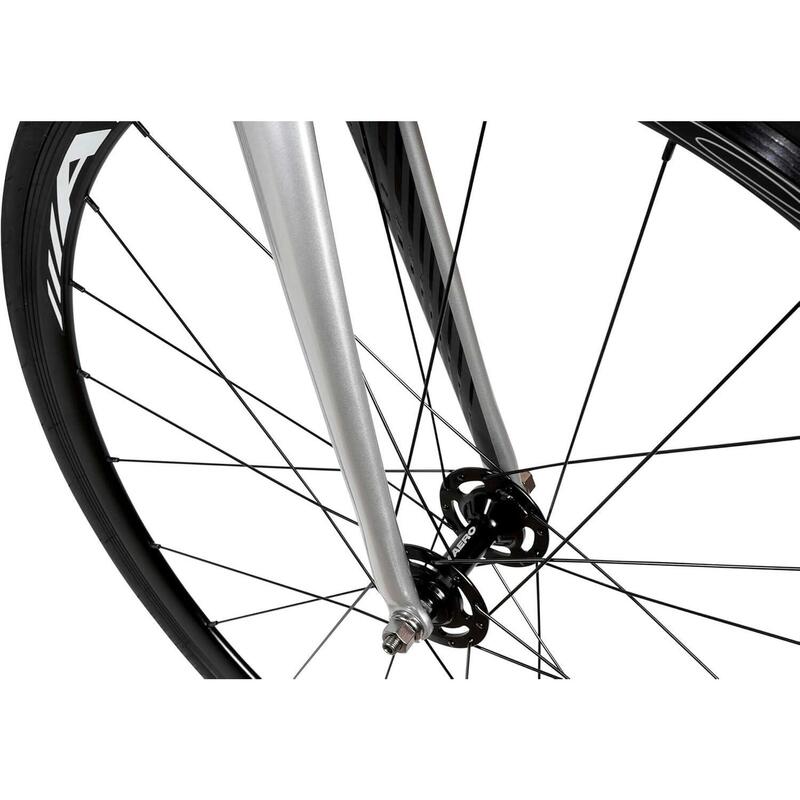 Fixie Aero bicicletă cadru din aluminiu carbon furcă 28". Space Grey