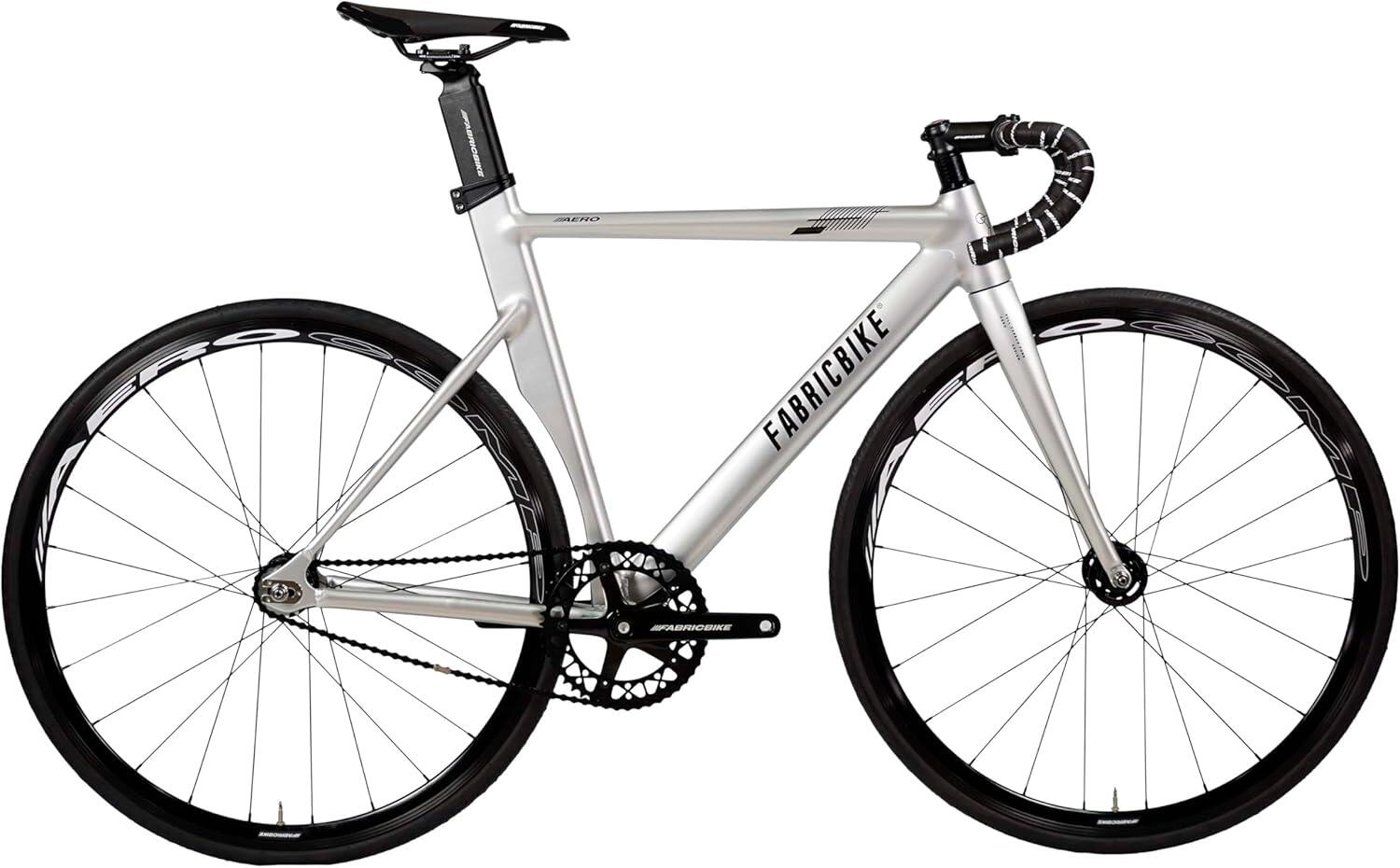 FABRICBIKE Fixie-Fahrrad Light Aluminium Rahmen und Carbon-Gabel 28" – Space Grey
