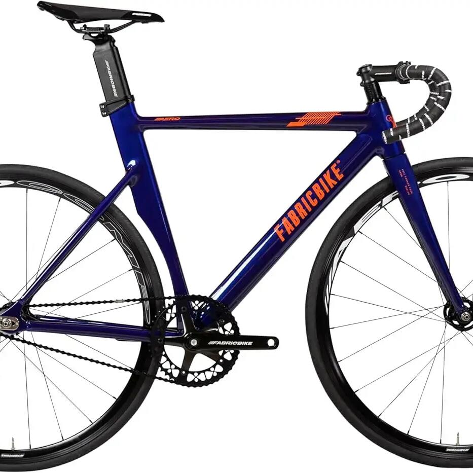 Aero - Fixie Bike Aluminum Frame Carbon Fork 28" - Indigo