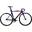 Vélo Fixie Aero Aluminium et Fourche Carbone 28" - Indigo