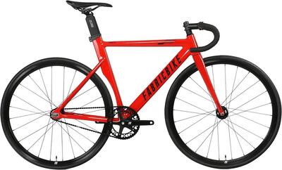 Fixiefiets aero aluminium frame en carbon vork 28" – glossy red