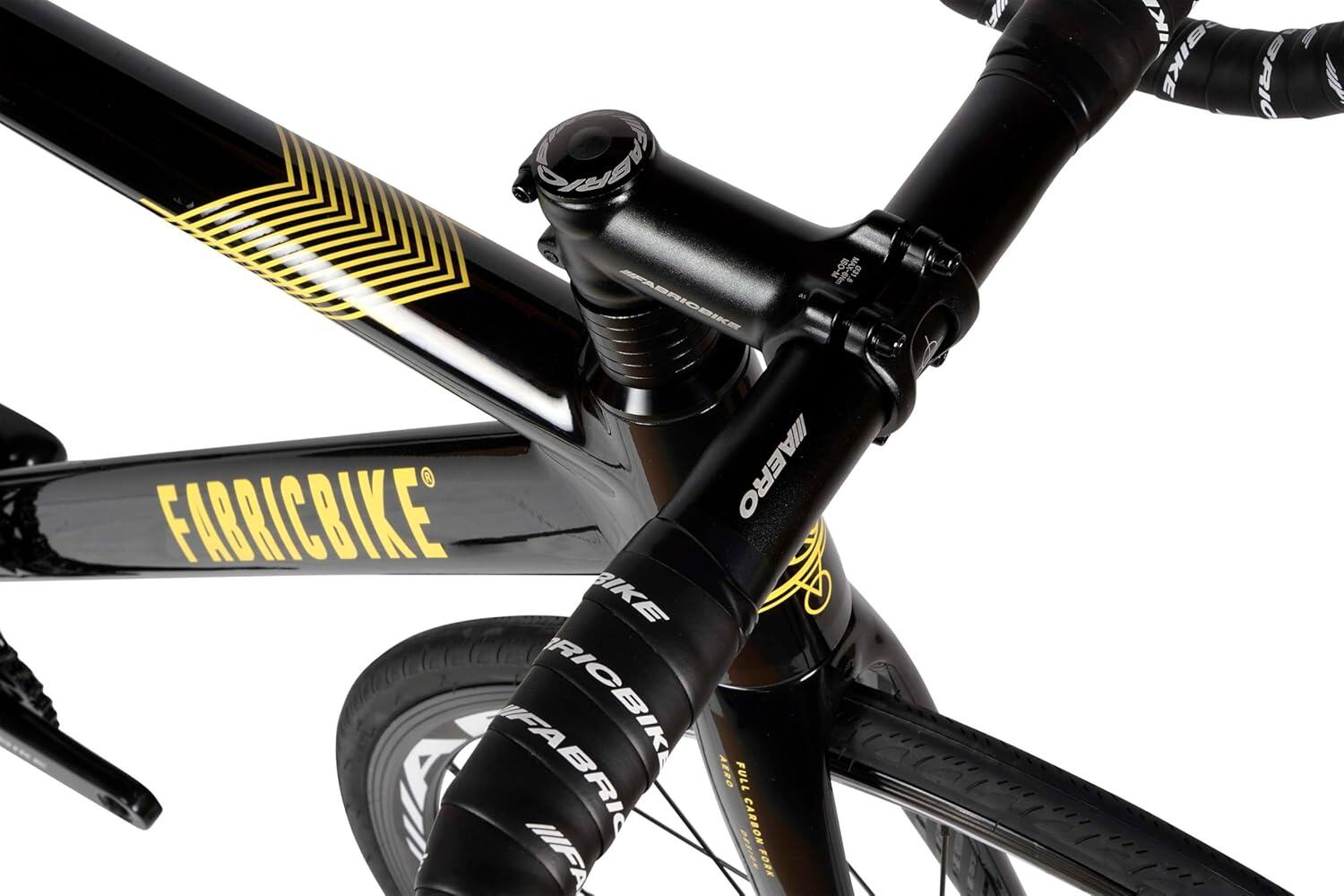 Fixiefiets Aero Aluminium frame en carbon vork 28" – Glossy Black 7/7