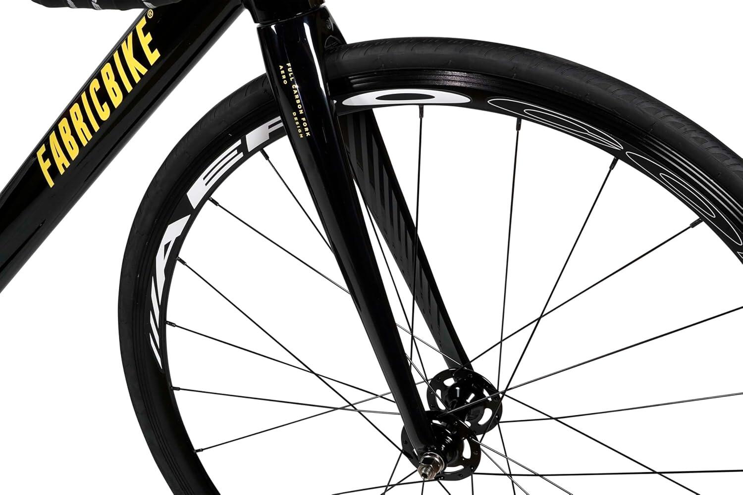 Fixiefiets Aero Aluminium frame en carbon vork 28" – Glossy Black 4/7