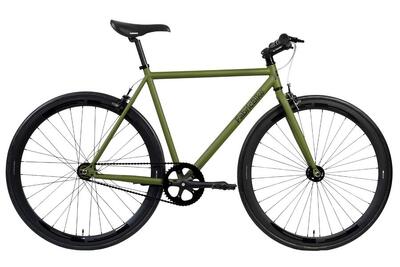 Fixie-Fahrrad Original Hi-Ten Stahlrahmen 28" - Cayman Green