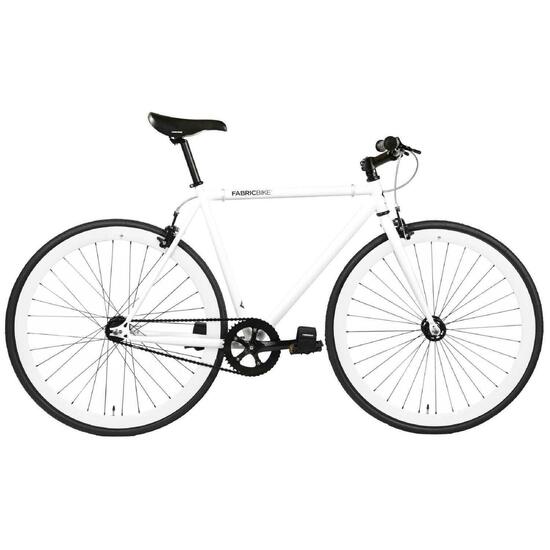 Original- rower typu fixie Hi-Ten Steel 28" - Glossy White