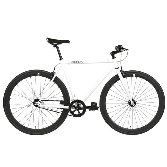 Original- rower typu fixie Hi-Ten Steel 28" - White & Black