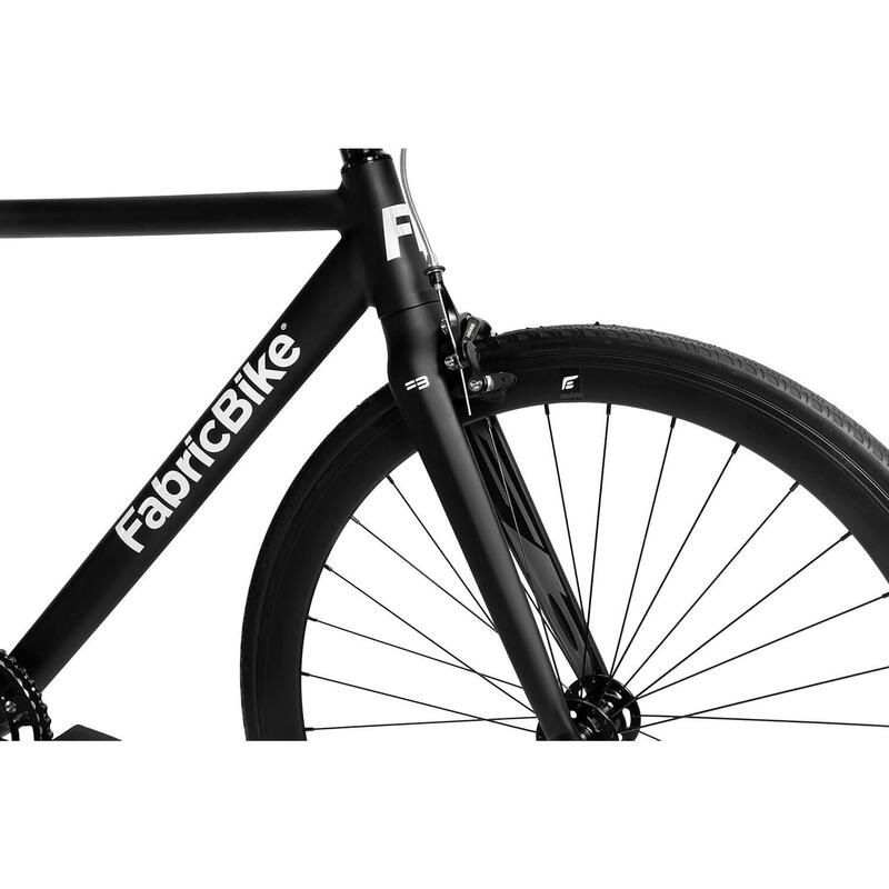 Bicicletă fixie din aluminiu ușor, 28", Matte Black