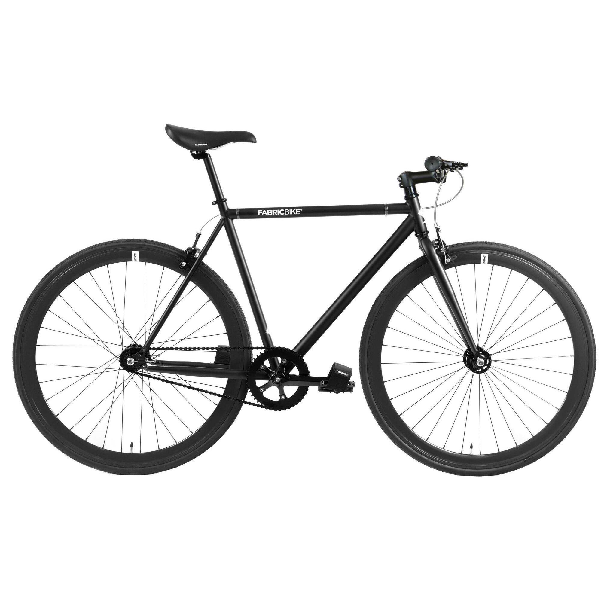 Fabricbike - Vélo Fixie Original Hi-ten Acier 28" - Matte Black - Vélo Ville - Noir - 58 Cm - Decathlon