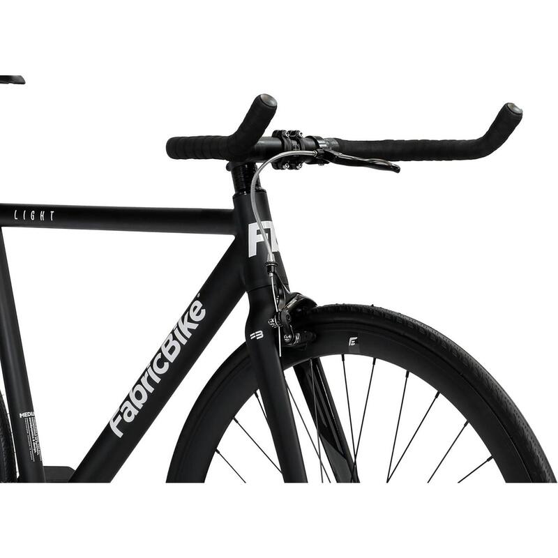 Bicicletă fixie din aluminiu ușor, 28", Matte Black