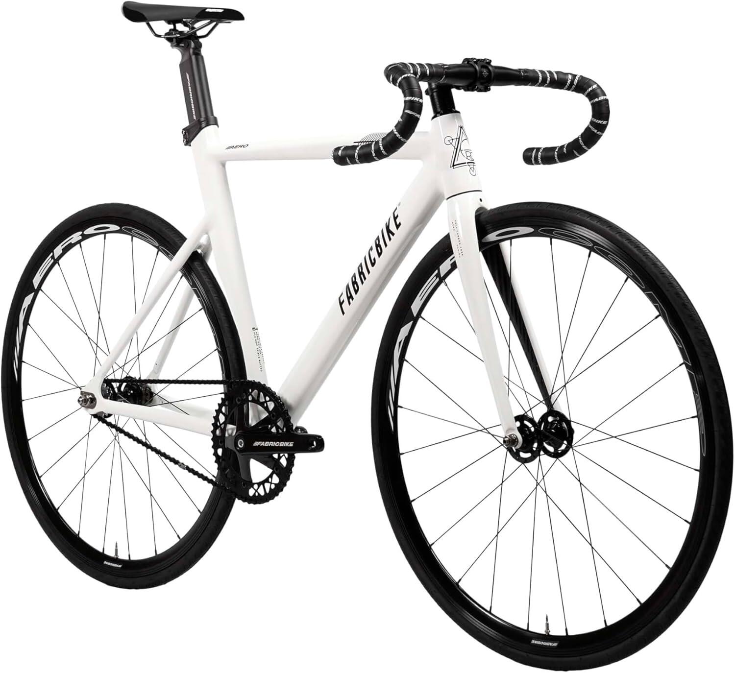 Vélo Fixie Aero Aluminium et Fourche Carbone 28" - White 2/7