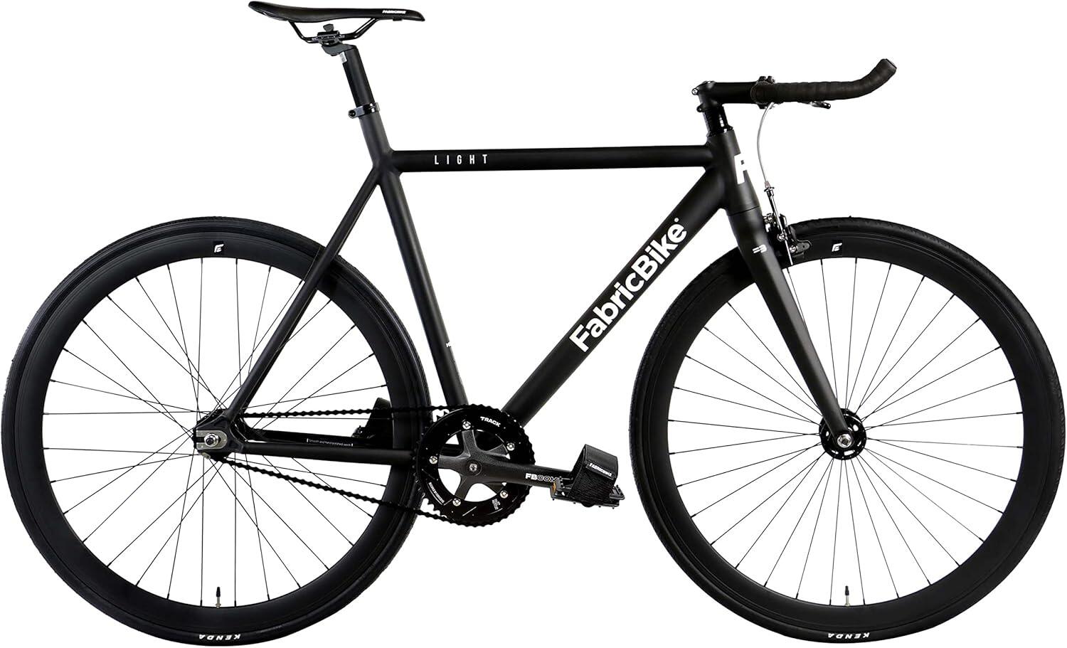FABRICBIKE Fixie-Fahrrad Light Aluminium 28" – Matte Black