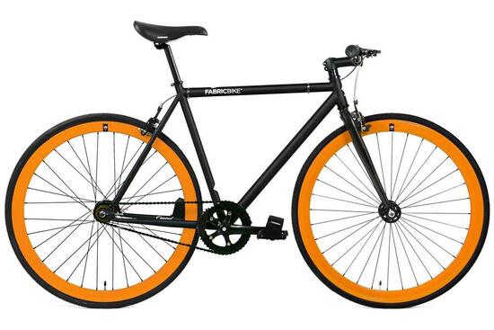 Vélo Fixie Original Hi-Ten Acier 28" - Black & Orange