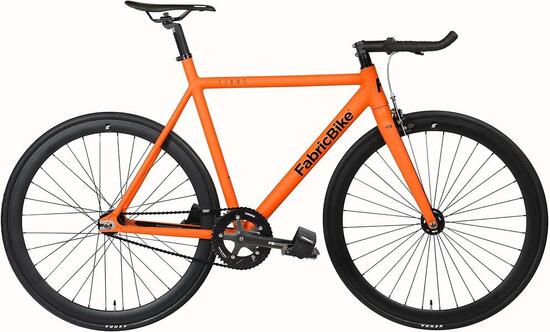 Fixie-Fahrrad Light Aluminium 28" – Glossy Black