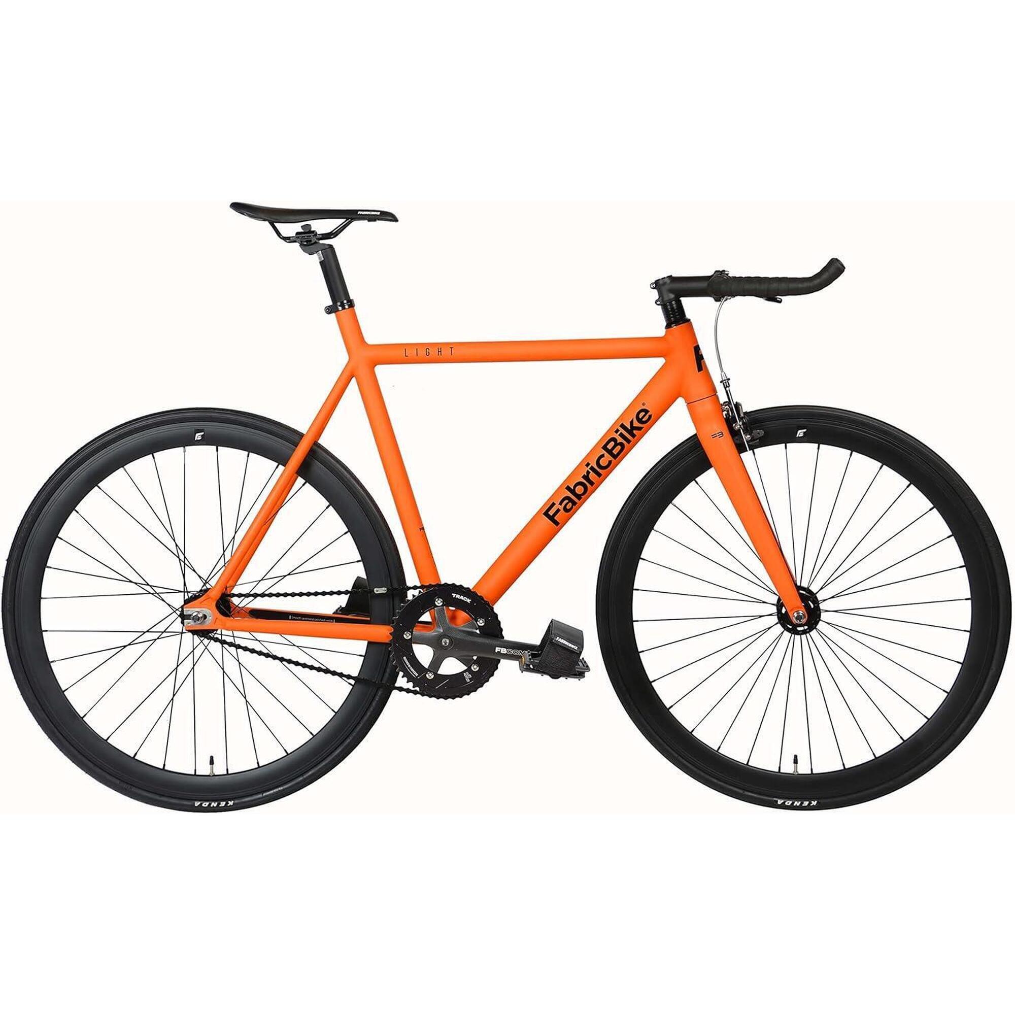 Fabricbike - Vélo Fixie Light Aluminium 28" - Army Orange - Vélo Ville - Orange - 58 Cm - Decathlon