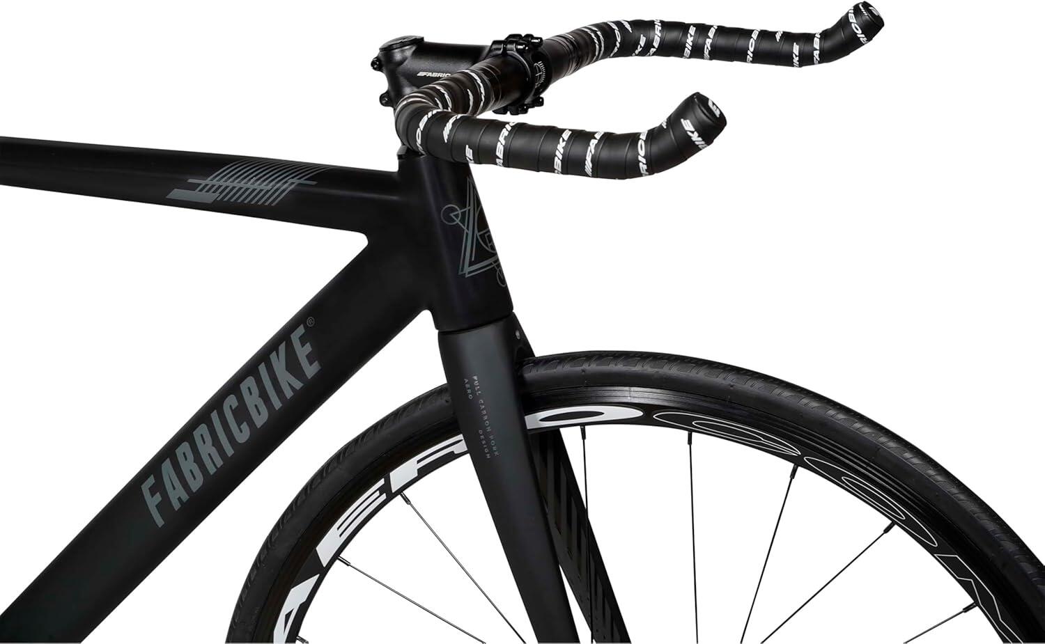 Vélo Fixie Aero Aluminium et Fourche Carbone 28" - Matte Black 3/7