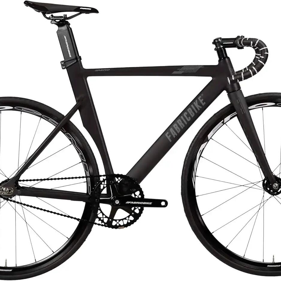 Aero - Fixie Bike Aluminum Frame Carbon Fork 28" - Matte Black