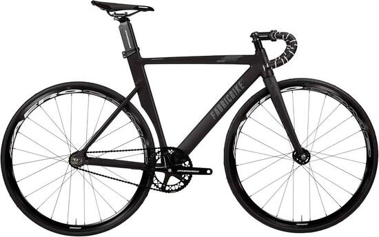 Vélo Fixie Aero Aluminium et Fourche Carbone 28" - Matte Black