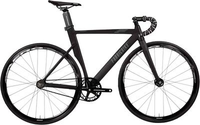 Fixiefiets aero aluminium frame en carbon vork 28" – matte black