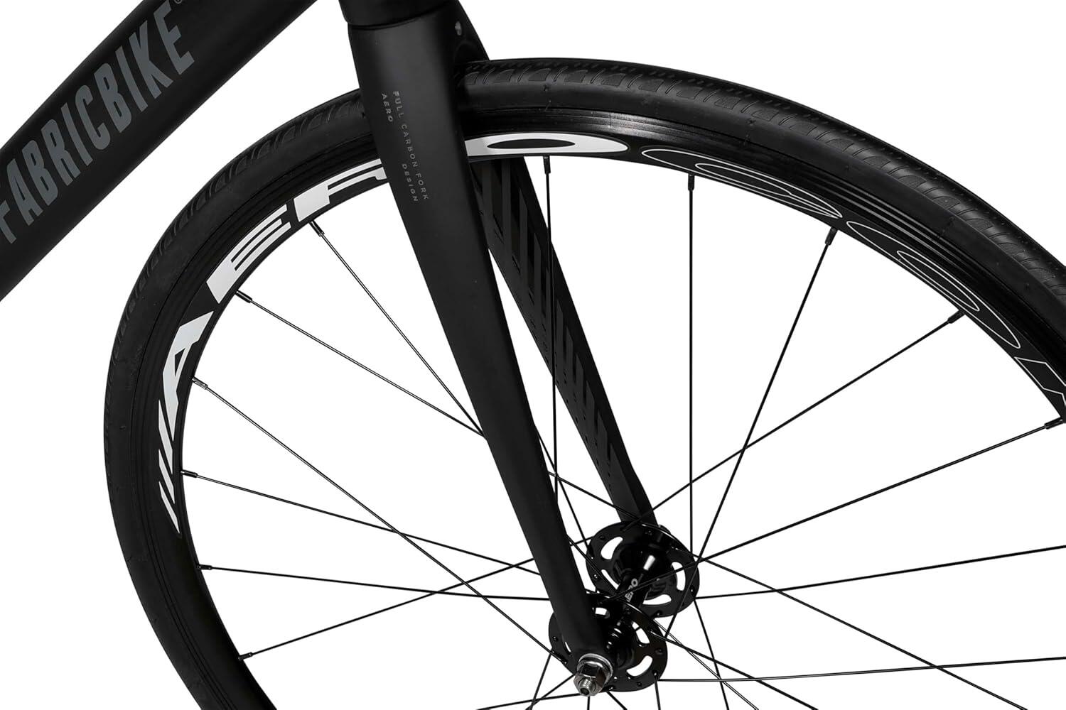 Vélo Fixie Aero Aluminium et Fourche Carbone 28" - Matte Black 4/7