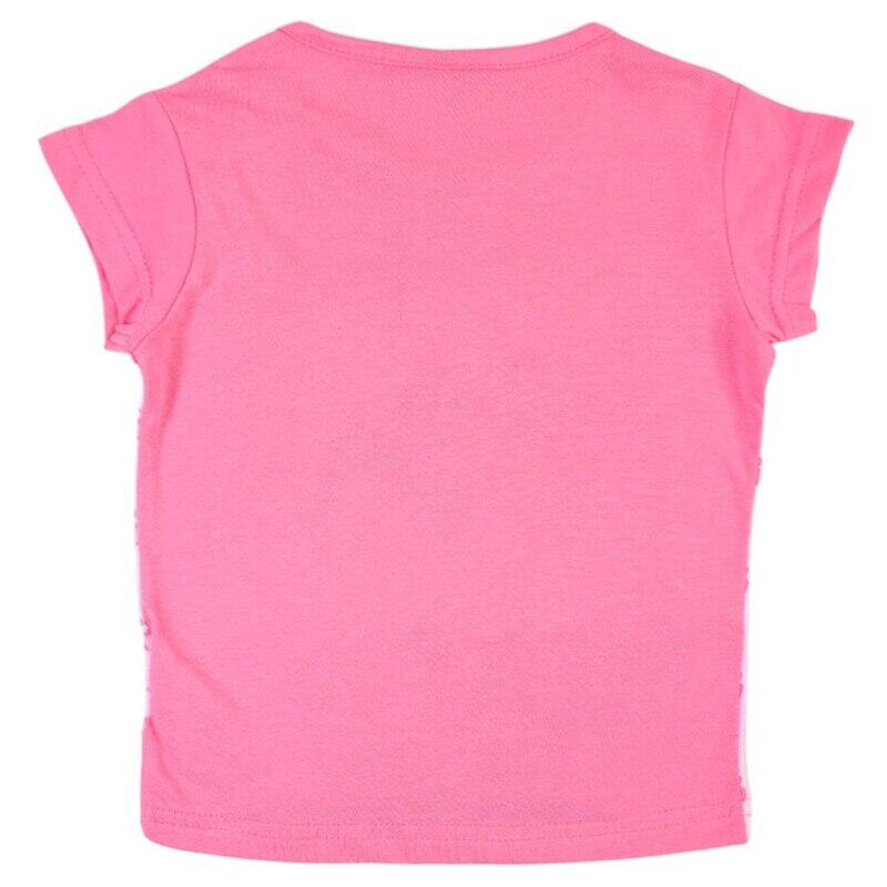 Tricou copii 100% bumbac, roz, Happy, Gabby's Dollhouse