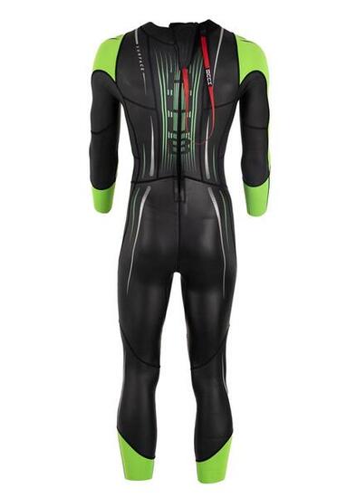 HUUB Heren Surface Zwempak - Zwart / Fluo Groen - Maat ML